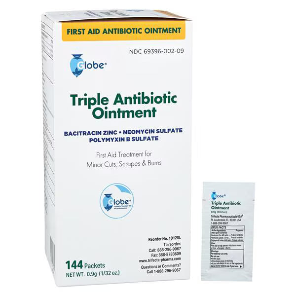 Triple Antibiotic Ointment 0.9Gm Foil Pack 144/Box