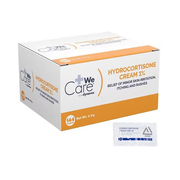 Hydrocortisone Cream 0.9Gm 1/32Oz Foil Packet 144/Package