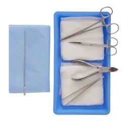 Nail Removal Tray Gauze/Adson Forcep 1X2 Teeth, 5 EA/BX