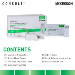 Test Kit, Covid Flu A&B Antigen Poc (25Test/BX) Non-Returnable Sterile