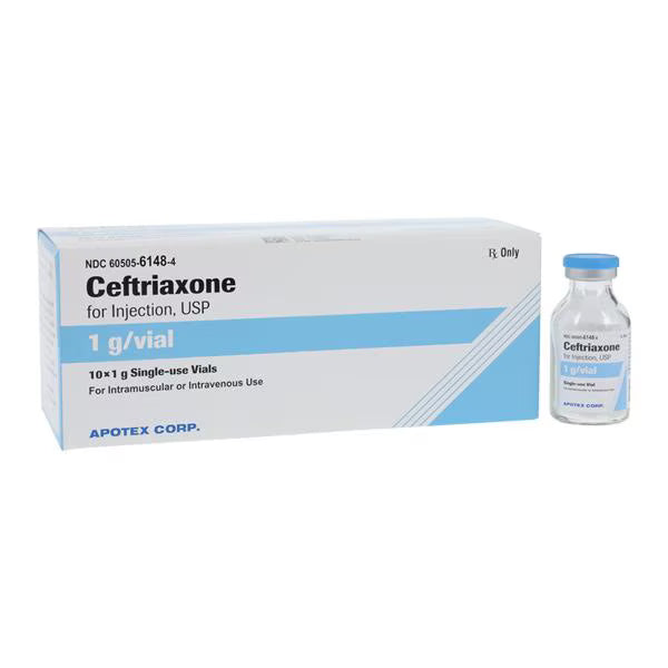 Ceftriaxone Sodium Powder Injection Sdv 1g/Vl 10/BX  - Non-Returnable Sterile