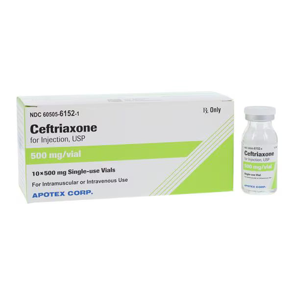 Ceftriaxone Sodium Powder Injection Sdv 5000Mg/Vl 10/BX  - Non-Returnable Sterile