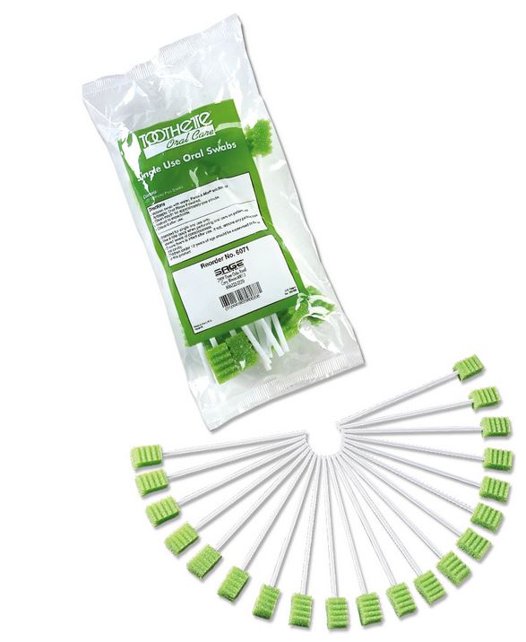 Plain Toothette Oral Swab, (20/PK)