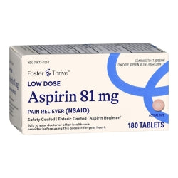 Aspirin Ec, Tab Ft Sm Low Strnth81Mg (180/BT)