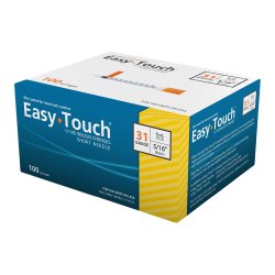 Easytouch Insulin Syringe/Needle 31Gx5/16" 1Cc No Dead Spc 100/BX
