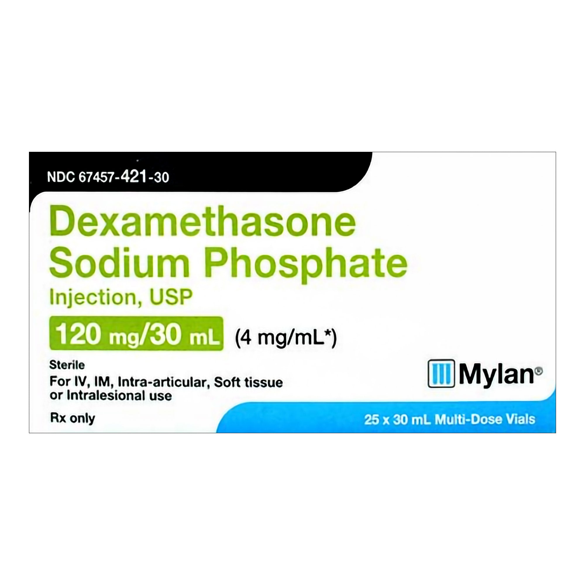 Dexamethasone Sodium Phosphate 4 mg / mL Injection 30 mL