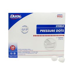 Non-Woven Pressure Dot Gauze 1" Sterile Sphere (50/BX)