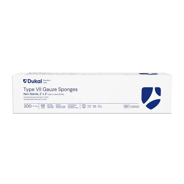 Gauze Sponge Caliber™ 2 X 2 Inch 12-Ply NonSterile, (200/BG)