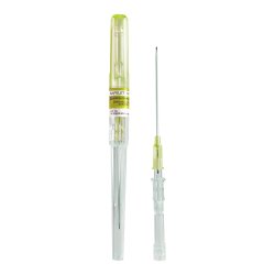 Catheter Iv Safelet Safety 24Gx3/4" Yellow 50/BX