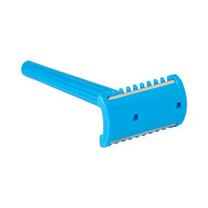 Double-Sided Shave Prep Razor, Blue, 100/BX