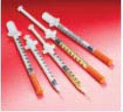 Syringe/Needle Hypodermic 23G 1" 3Cc Luer Lock Sterile Conventional 100/Box