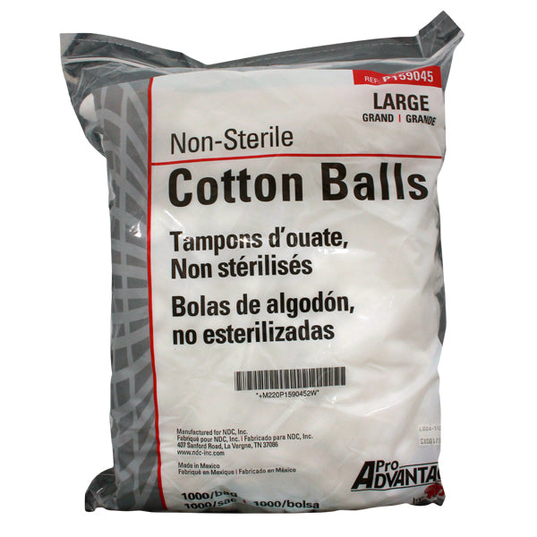 Cotton Balls Lg N/S 1000/Bag