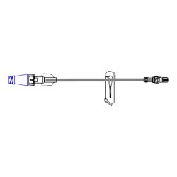 Iv Extension Set, Sm Bore W/Removable Clave 7 1/2" (50/CS)