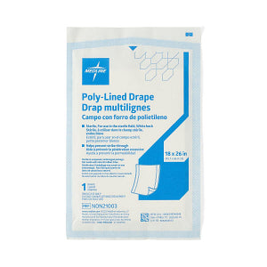 Poly-Lined Field Drapes, 18" X 26", 50/BX